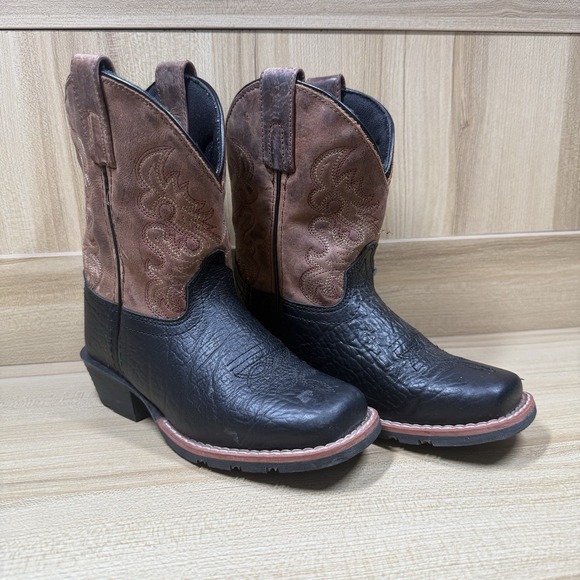 Dan Post Other - Dan Post Little River Boys Cowboy Western Boots Black/Brown DPC2944 Sz 12D